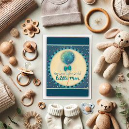 Mignonne Bonjour Petit Homme Funny Baby Carte Mode