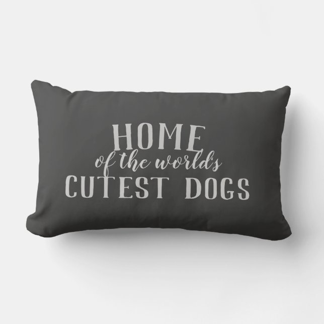 mignonne citation chien coussin animal humour typo (Recto)