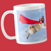 Mignonne Cool Super Chien Biscuit Carlin Mug
