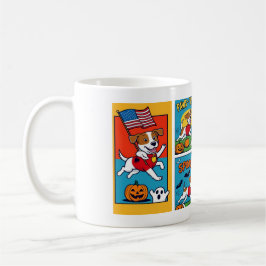 Mignonne et drôle Mug d'Halloween avec chien