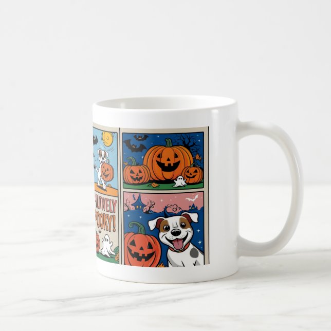 Mignonne et drôle Mug d'Halloween avec chien (Droite)