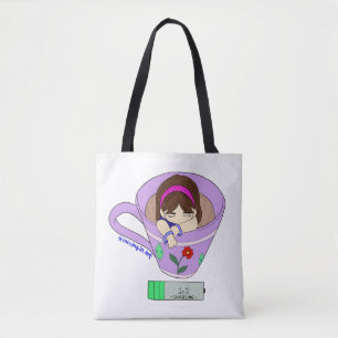 Mignonne fille Kawaii accusée dans un Sac fourre-t