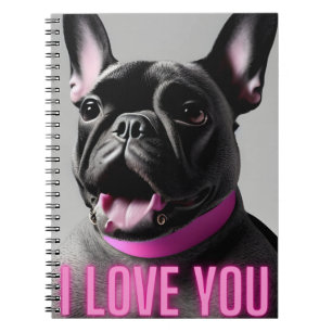 Mignonne French Bulldog I Love You Journal