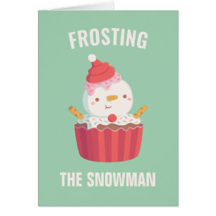 Mignonne Frosting Le Snowman Drôle Salutation de N