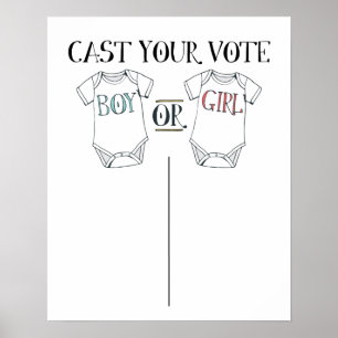 Mignonne Genre Révéler Baby Voting Poster