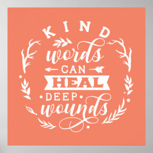 mignonne gentillesse mot inspirant art Poster