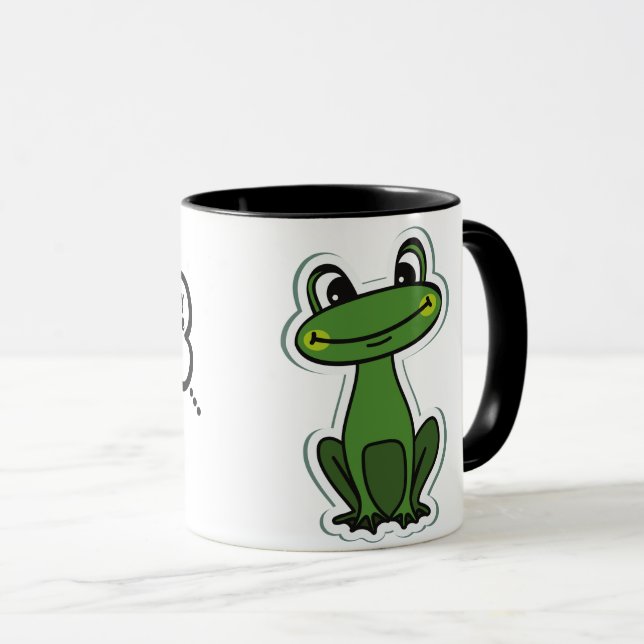 mignonne Grenouille café Mug (Devant droit)