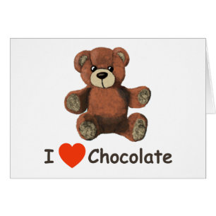Mignonne I Coeur (Amour) Chocolat Teddy Ours