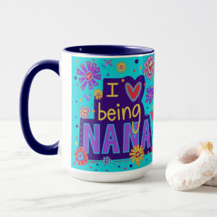 Mignonne J'Aime Être Nana Inspirivity Café Mug