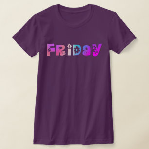 Mignonne Jour De La Semaine Vendredi T-Shirt