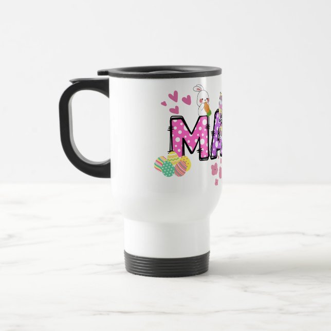 Mignonne joyeux lapin de pâques mama cadeau mug pe (Gauche)