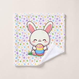 Mignonne lapin de printemps/Pâques avec oeuf