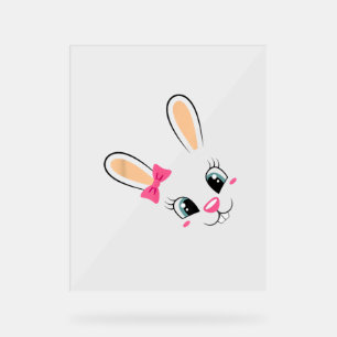 Mignonne Lapin Face Lapin De Pâques Drôle Lapin Fi
