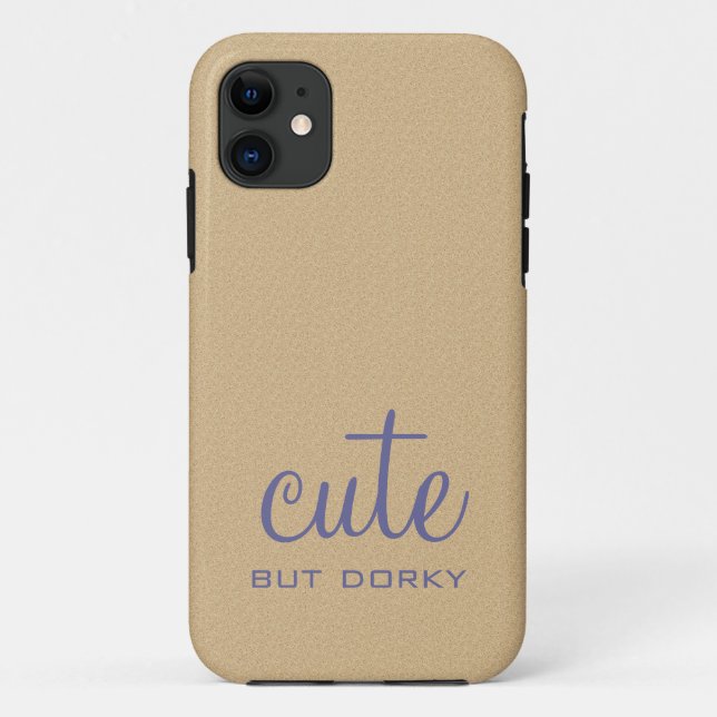Mignonne mais Dorky iPhone 5 BT Coque (Dos)
