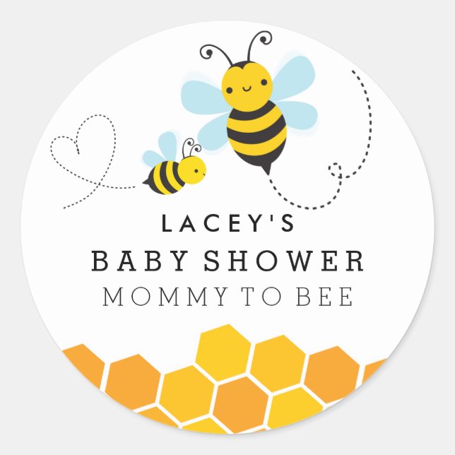 Mignonne Maman À Être Sticker Baby shower (Devant)