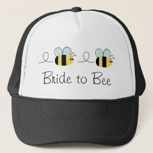 Mignonne mariée à être bourde abeilles casquette