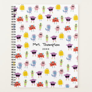 Mignonne Monstres colorés Funny Enfants Enseignant