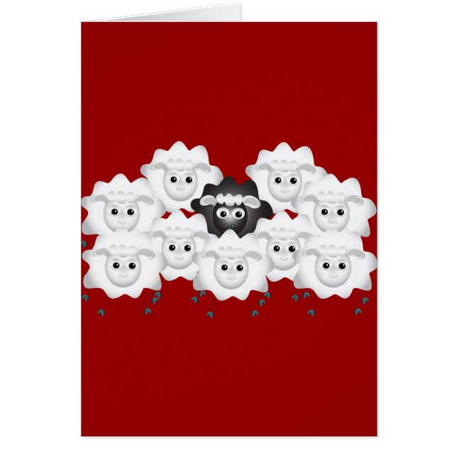 Mignonne mouton noir de la famille (Devant)