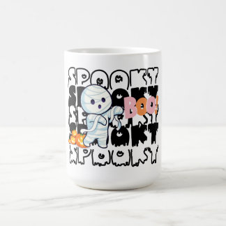 Mignonne Mug de maman d'Halloween - Éffrayant "Boo