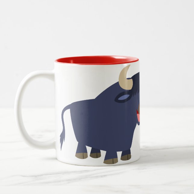 Mignonne Mug de taureau de cartons (Gauche)
