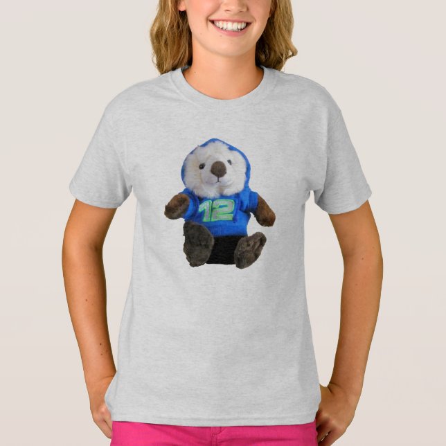 Mignonne Otter avec bleu et vert Numéro 12 Sweat - (Devant)