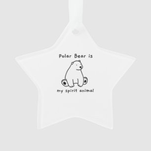Mignonne Ours Polaire Est Mon Esprit Ours Animal O