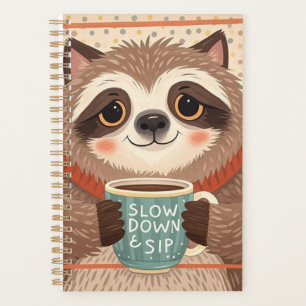 Mignonne paresse de dessin avec des yeux somnolent