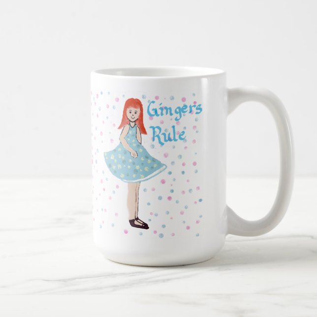 Mignonne petite fille "La règle du gingembre" Mug (Droite)