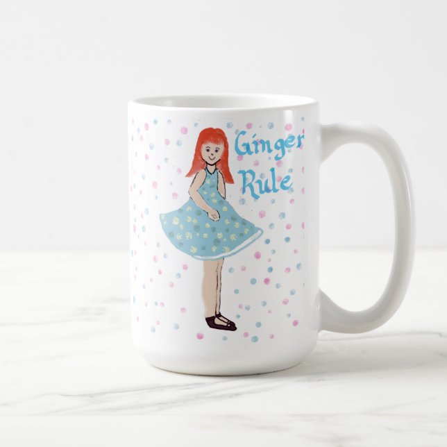 Mignonne petite fille "La règle du gingembre" Mug (Droite)
