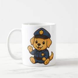 Mignonne police Golden Retriever Mug - Chien. Verr