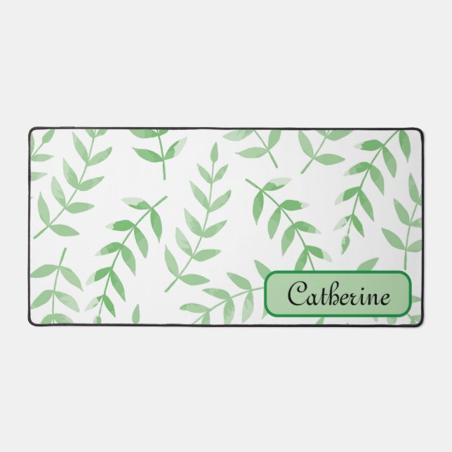 Mignonne simple vert Feuille de monographie botani (Recto)