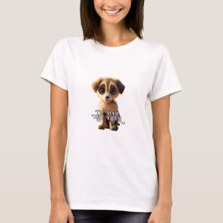 Mignonne T-shirt chiot