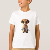 Mignonne T-shirt chiot