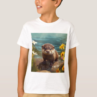Mignonne T-Shirt de loutres de mer - Mignonnes che