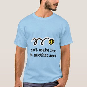 Mignonne t-shirt de tennis avec un slogan amusant