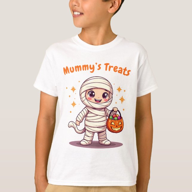 Mignonne T-shirt enfant halloween maman (Devant)