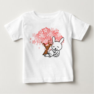 Mignonne T-shirt imprimé lapin pour bébés