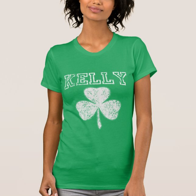 Mignonne t-shirt Kelly Shamrock irlandais (Devant)