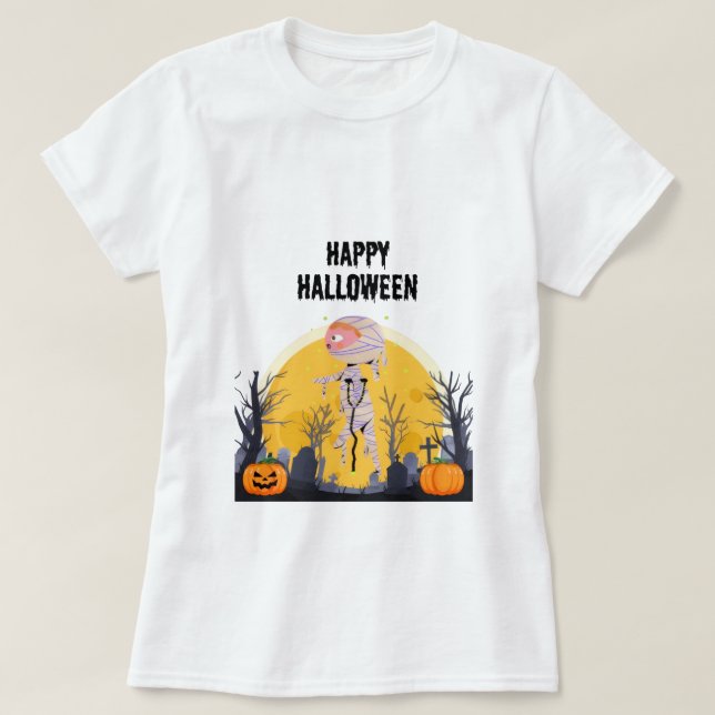 Mignonne T-shirt maman Halloween | Chemise Éffraya (Design devant)