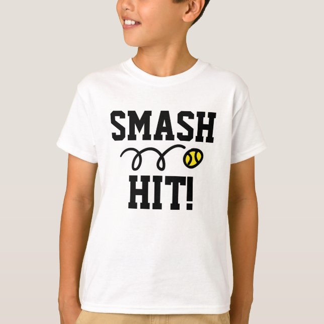 Mignonne T-shirt Tennis pour hommes femmes enfants (Devant)