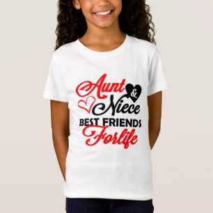 mignonne tante Niece BFF mot art T-shirt