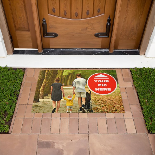 Mignonne ! Tapis de porte - Personnalisé - 24 po x (De plein air)