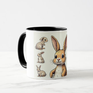 Mignonne tasse de lapin que les enfants aiment