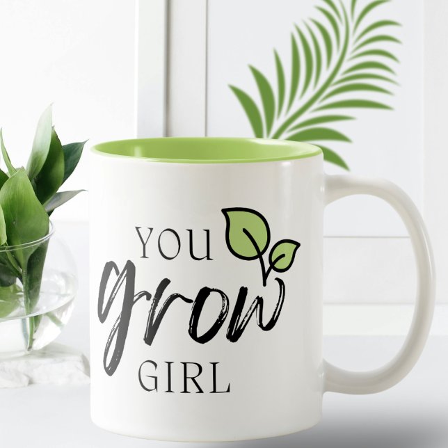 Mignonne Tu Crois Fille Drôle Amoureux Plante Mug (Créateur téléchargé)