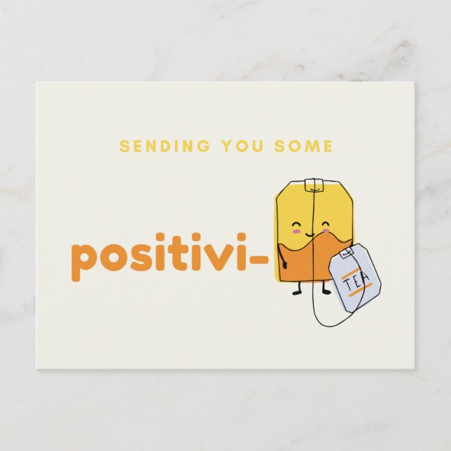 Mignonne Vous Envoyer Une Carte Postale Positivi-T (Devant)