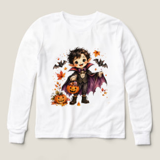 Mignons enfants Halloween Vampire Garçon Aquarelle