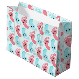 Mignons pieds bébé sexe révéler sac de fête