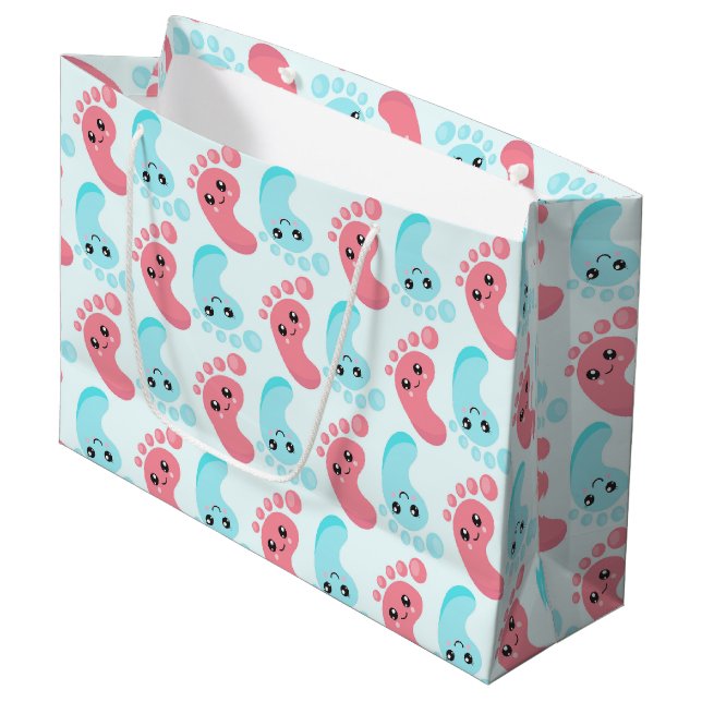 Mignons pieds bébé sexe révéler sac de fête (Devant Angle)