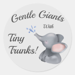 "Mignons stickers bébé éléphant enfants