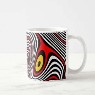 Migräne-Aura-optische Täuschung Kaffeetasse
